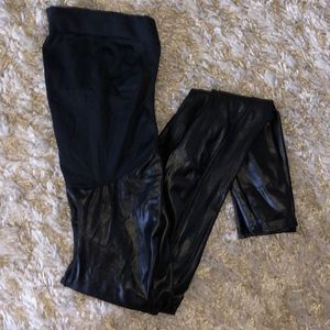 Spanx Maternity Faux Leather leggings